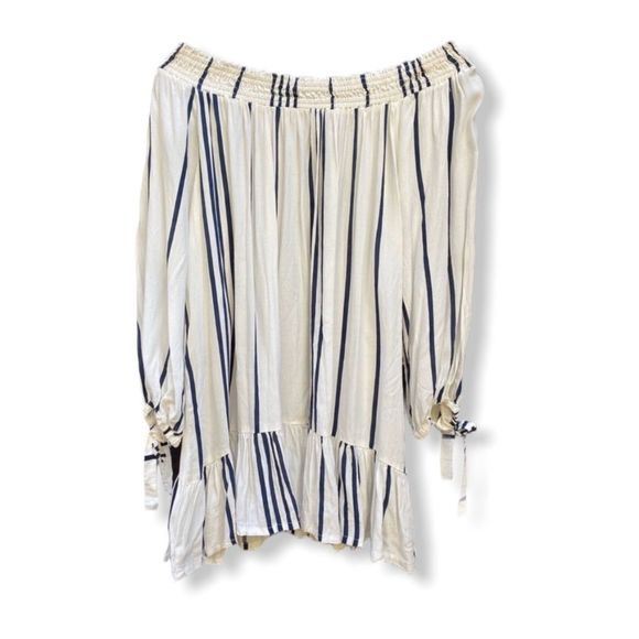 Faithfull Striped Tunic Shirt Dress - Picture 1 of 8